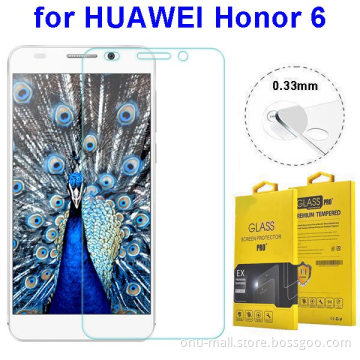 Wholesale Price 0.33mm 2.5D Tempered Glass Screen Protector for Huawei Honor 6